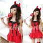 New Holloween party SEXY & HOT Devil Women Cosplay Dress Navy GIRL Costume Lingerie AD# 02