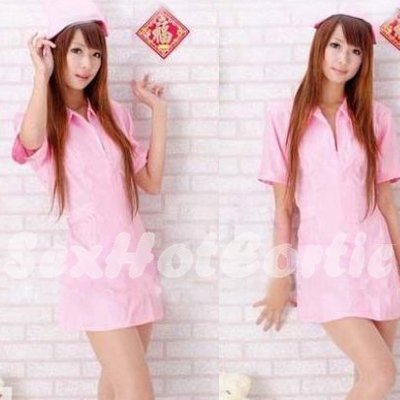 New Hot Women Lingerie Sexy Nurse Cosplay Adult Costume Dress NU# 53