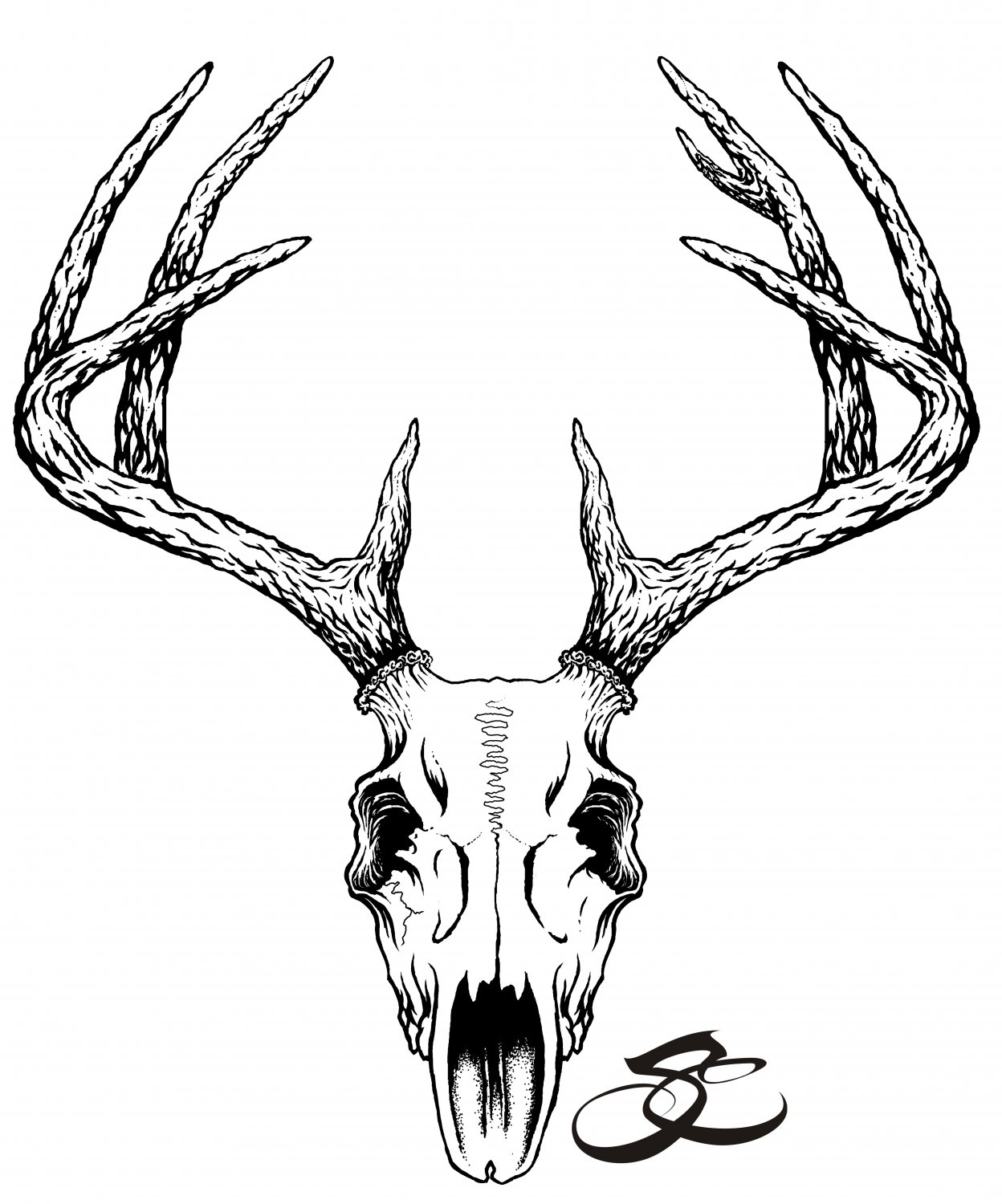 Outdoor Livin' deer skull design