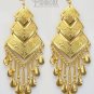 INCA PYRAMIDS Rich 18K Gold plated Chandelier Earrings