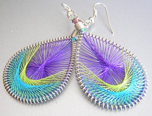RUMBA Colorful LightWeight Hand Woven Thread Earrings