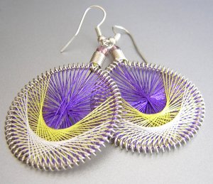 TANGO LightWeight Hand Woven Thread Earrings