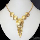 INCA RELICS Rich 18K Gold plated Chandelier Necklace