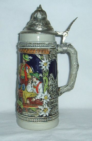 Vintage Lidded Beer Stein - Gerz W.Germany 7