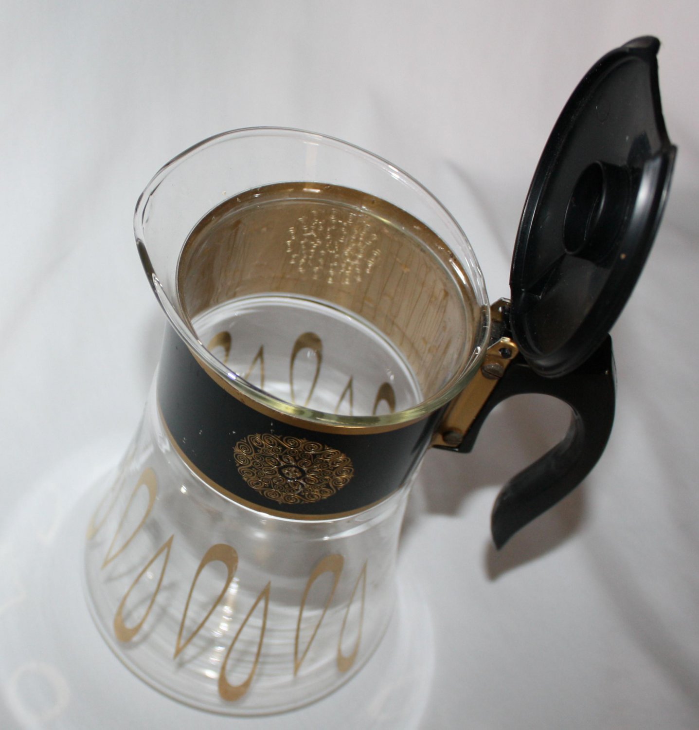 Vintage David Douglas Flameware Glass Coffee Pot 8 Cup Signed