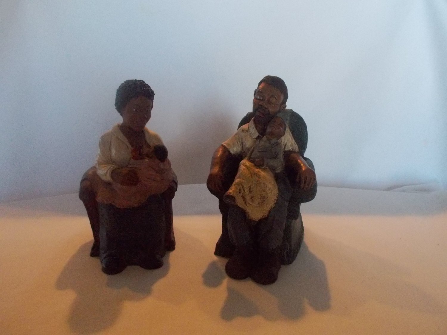 vintage black figurines by tnt