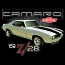 69 Camaro-Chevrolet Black T-shirt