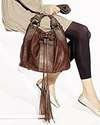Allen Schwartz ABS Drawstring Leather Bag!
