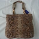 Beige Washed Boa Tote by Stuart Weitzman