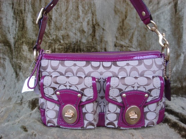COACH Legacy Signature Shoulder Handbag F12869