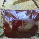 Coach Soho Brown Patent Leather Large Hobo F12687