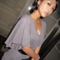 Batwing V-neck Designer Style Fit Dress