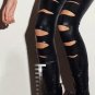Celebrity Style Sexy Broken Hole Black Leggings