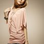 Half Cape Sleeve Tops Purple, Pink