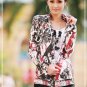 Fashion Ladies Front Zip Long Sleeve Coat Khaki, Beige