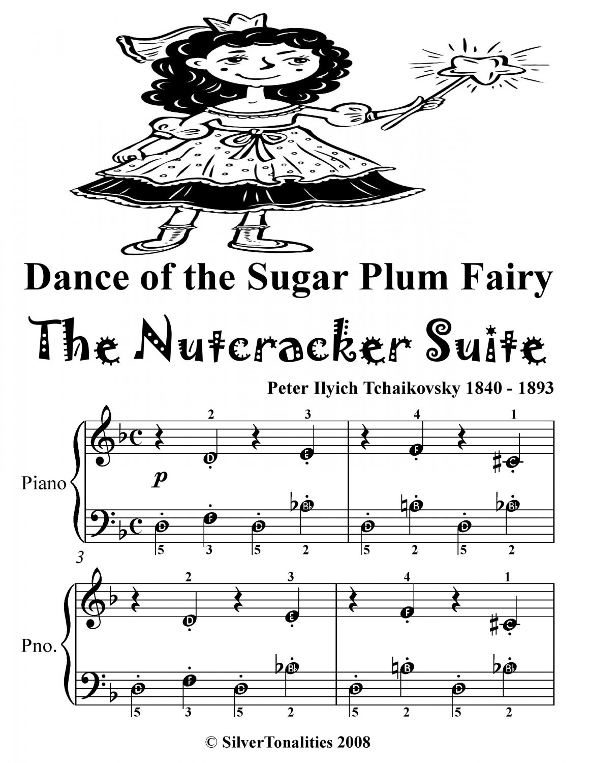 Dance of the Sugar Plum Fairy Nutcracker Suite Easiest Piano Sheet