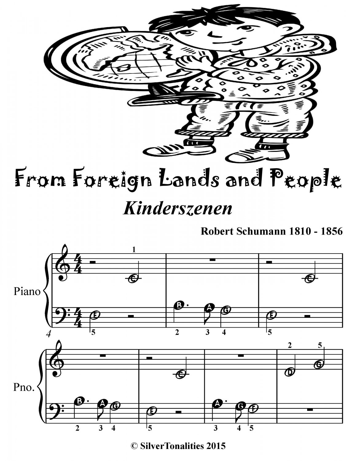 From Foreign Lands and People Kinderszenen Beginner Piano Sheet Music Tadpole Edition PDF