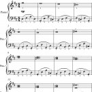Canon in D Major Easy Elementary Piano Sheet Music