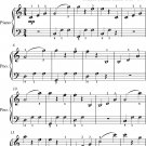 Blue Danube Waltz Easy Piano Sheet Music