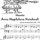 Musette Anna Magdalena Notebook Beginner Piano Sheet Music