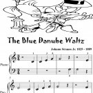 Blue Danube Waltz Beginner Piano Sheet Music