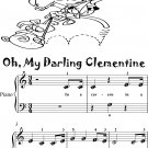 Oh My Darling Clementine Beginner Piano Sheet Music