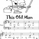 This Old Man Beginner Piano Sheet :Music
