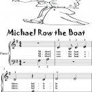 Michael Row the Boat Beginner Piano Sheet Music