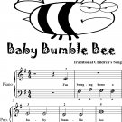 Baby Bumble Bee Beginner Piano Sheet Music