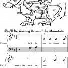 She'll Be Coming Around the Mountain Easiest Beginner Piano Sheet Music