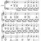 There Is a Tavern in the Town Easy Piano Sheet Music