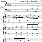 Menuet 1 Andantino Aylesford Pieces Easy Piano Sheet Music