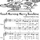 Good Morning Merry Sunshine Easiest Piano Sheet Music