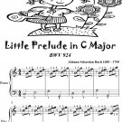 Little Prelude In C Major Bwv 924 Easiest Piano Sheet Music