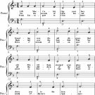 Follow Me Up to Carlow Easiest Piano Sheet Music