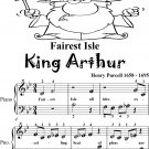 Fairest Isle King Arthur Beginner Piano Sheet Music 2nd Edition
