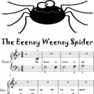 Eensy Weensy Spider Beginner Piano Sheet Music