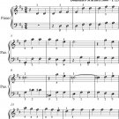 Sonata in D Major K436 Easy Piano Sheet Music