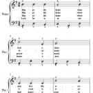Happy the Home Where God is There Easy Piano Sheet Music