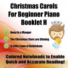 Little Angels Christmas Carols for Beginner Piano Booklet H