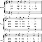 Lord Make Us More Holy Easy Piano Sheet Music
