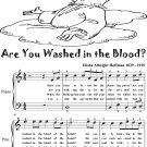 Are You Washed in the Blood Easy Piano Sheet Music