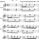 Menuet 1 Aylesford Pieces Allegretto Easy Piano Sheet Music
