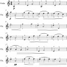 Gymnopedie Number 3 Easy Violin Sheet Music