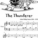 The Thunderer Beginner Piano Sheet Music