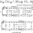 Ding Dong Merrily on High Easiest Piano Sheet Music
