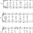 Angels From the Realms of Glory Easy Piano Sheet Music
