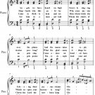 Angels We Have Heard on High Elementary Piano Sheet Music