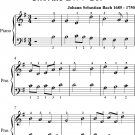 Aus Meines Herzens Grande BWV 269 Easy Piano Sheet Music