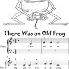 There Was an Old Frog Beginner Piano Sheet Music